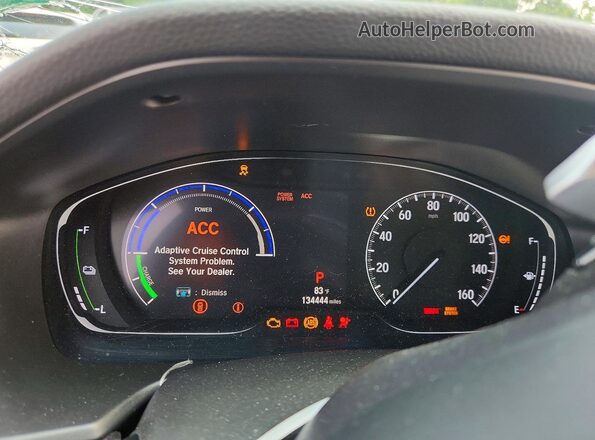 1HGCV3F13KA000394 2019 HONDA ACCORD White Вид щитка приладів