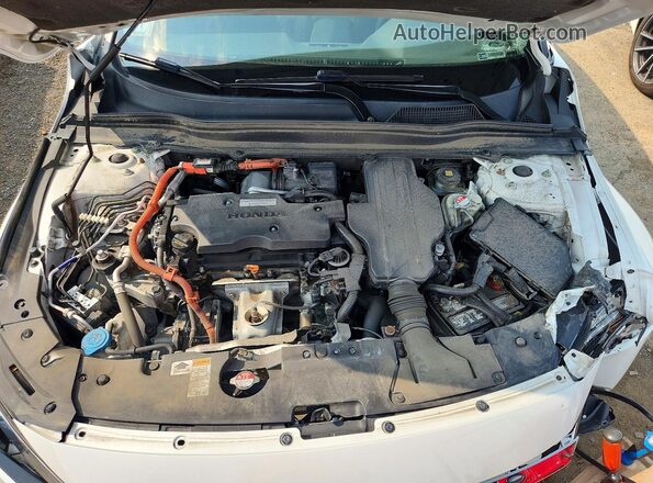 1HGCV3F13KA000394 2019 HONDA ACCORD White Вид задньої частини салону