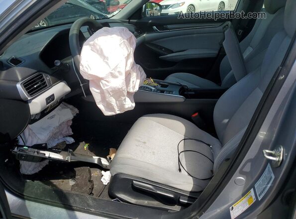 1HGCV3F15JA011105 2018 HONDA ACCORD Gray Սալոնի դիմացի տեսք