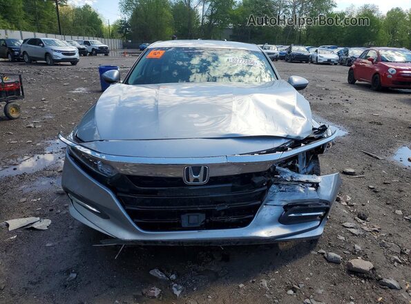 1HGCV3F15JA011105 2018 HONDA ACCORD Gray Դիմացի տեսք