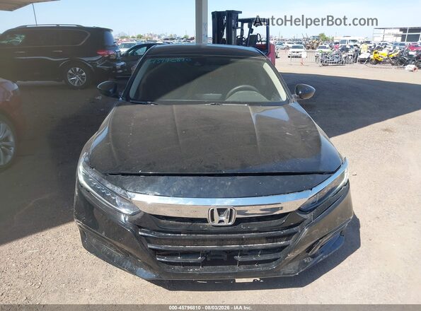 1HGCV3F17KA005372 2019 HONDA ACCORD Black Դիմացի տեսք