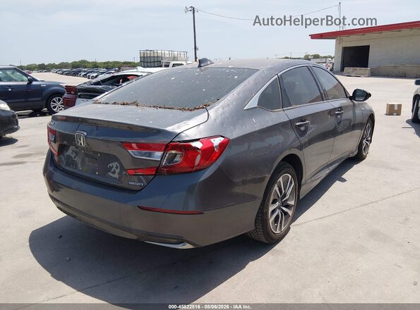 1HGCV3F17KA019711 2019 HONDA ACCORD Серый Задняя правая четверть