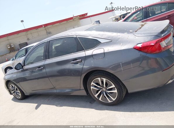 1HGCV3F17KA019711 2019 HONDA ACCORD Серый Вид задней части салона
