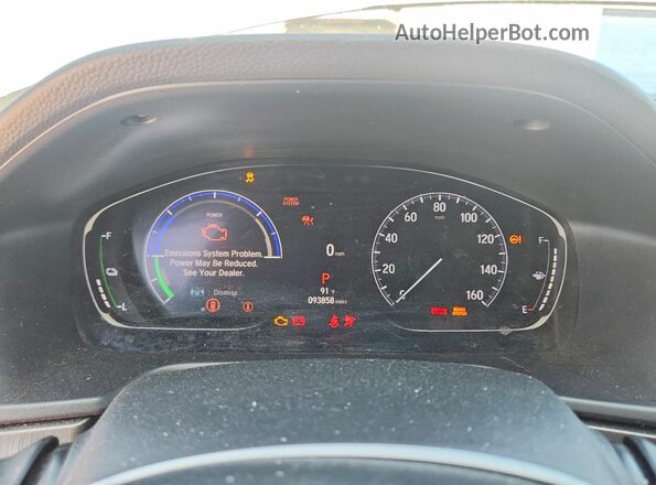 1HGCV3F17MA017802 2021 HONDA ACCORD Silver Vista del cuadro de instrumentos