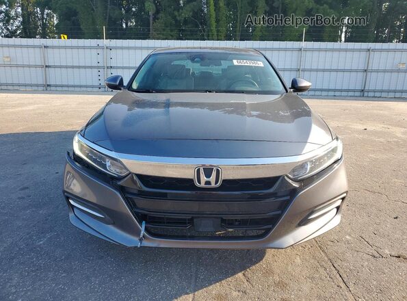 1HGCV3F19JA007543 2018 HONDA ACCORD Gray წინა ხედი