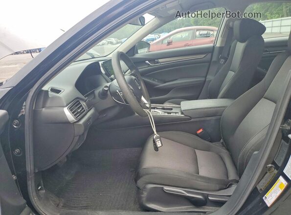 1HGCV3F19MA000998 2021 HONDA ACCORD Черный Вид салона спереди