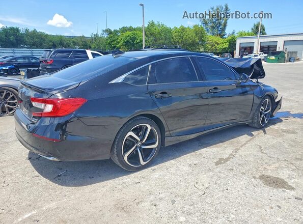 1HGCV3F20NA026514 2022 HONDA ACCORD Черный Задняя правая четверть