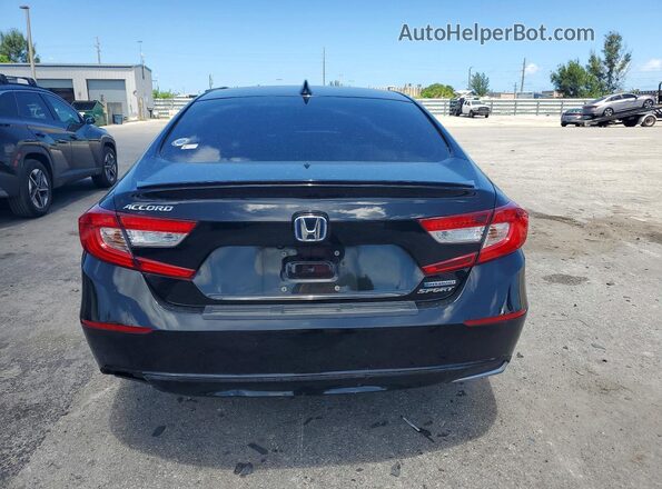 1HGCV3F20NA026514 2022 HONDA ACCORD Черный Вид сзади