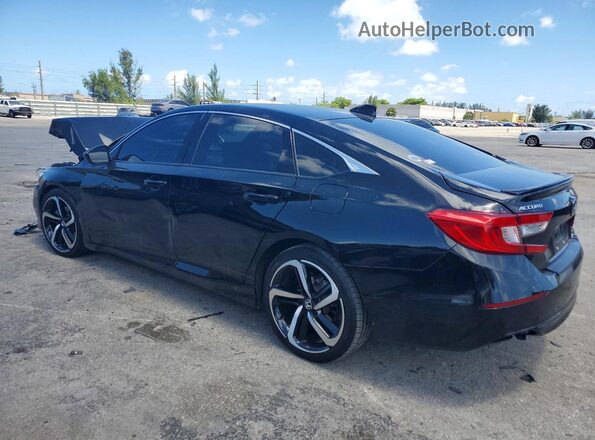 1HGCV3F20NA026514 2022 HONDA ACCORD Черный Задняя левая четверть