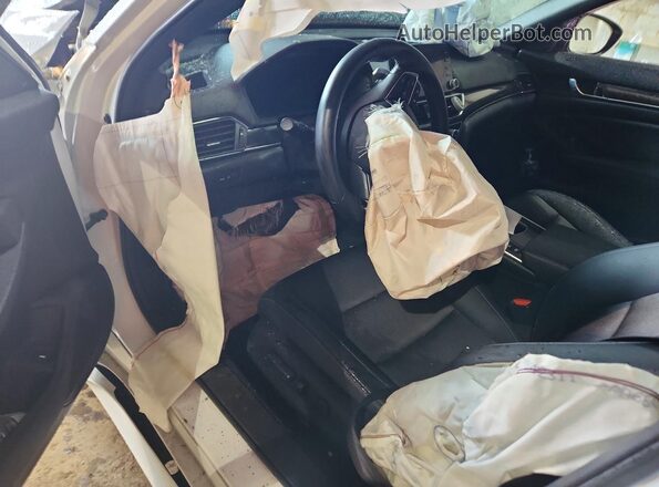 1HGCV3F20NA034399 2022 HONDA ACCORD White Widok deski rozdzielczej