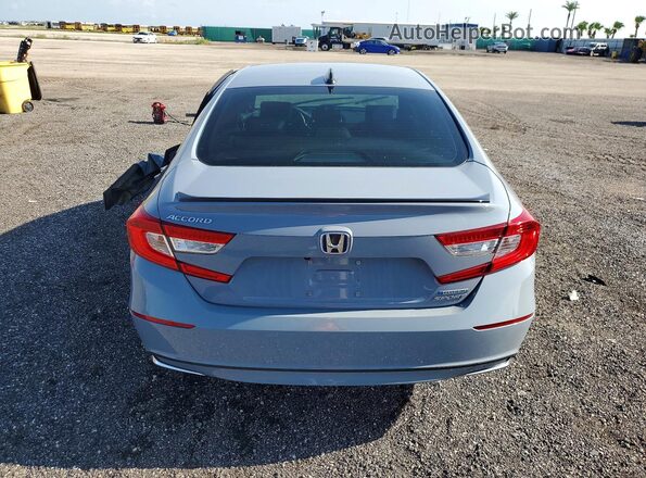 1HGCV3F21NA010371 2022 HONDA ACCORD Gray უკანა ხედი