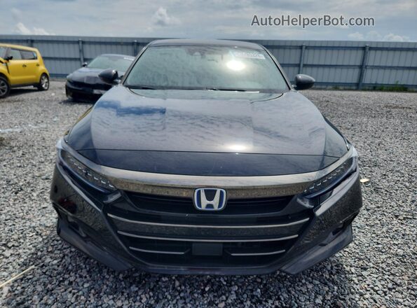 1HGCV3F21NA036341 2022 HONDA ACCORD Black წინა ხედი