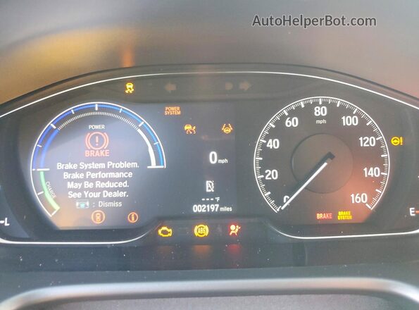1HGCV3F23NA048071 2022 HONDA ACCORD Gray Вид щитка приладів