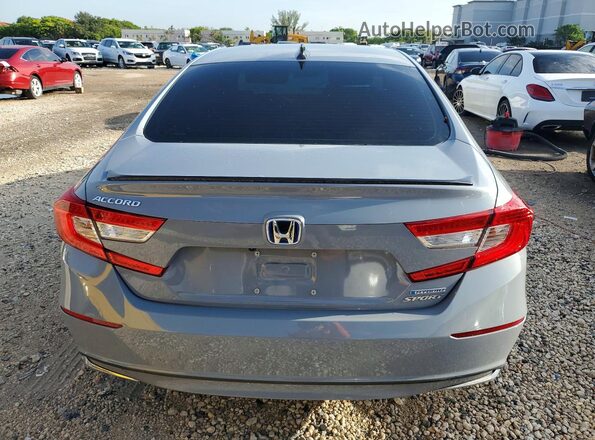 1HGCV3F23NA048071 2022 HONDA ACCORD Gray Вид ззаду