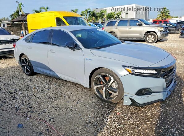 1HGCV3F23NA048071 2022 HONDA ACCORD Gray Передня права чверть