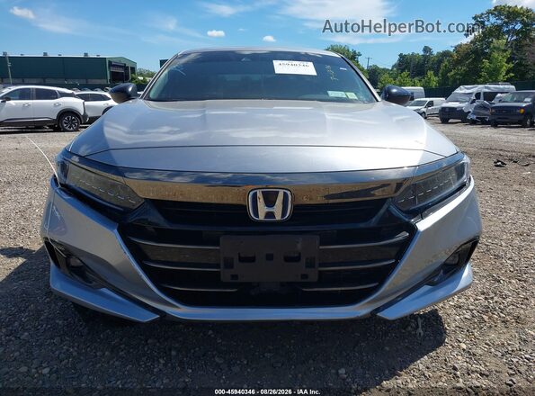 1HGCV3F24NA022661 2022 HONDA ACCORD Gray წინა პანელის ხედი