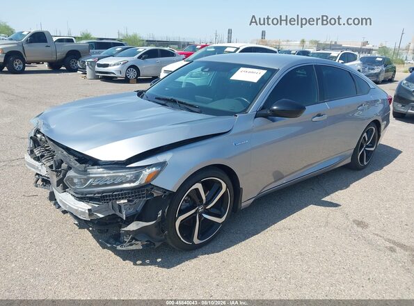 1HGCV3F24NA024863 2022 HONDA ACCORD Серый Передняя левая четверть