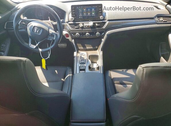 1HGCV3F25NA030493 2022 HONDA ACCORD Белый Вид панели приборов