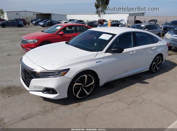 1HGCV3F25NA037234 2022 HONDA ACCORD Белый Передняя левая четверть