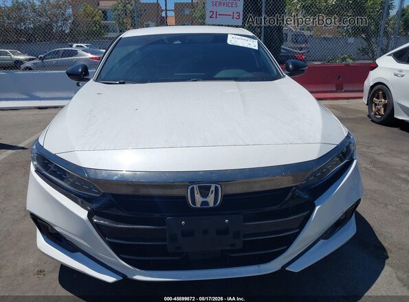 1HGCV3F26NA036643 2022 HONDA ACCORD White Instrument cluster view