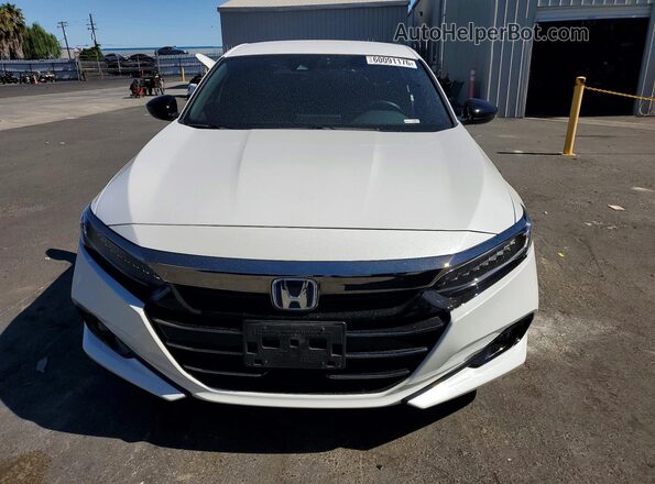 1HGCV3F27NA004588 2022 HONDA ACCORD White Вид спереду