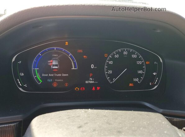 1HGCV3F27NA004588 2022 HONDA ACCORD White Вид щитка приладів