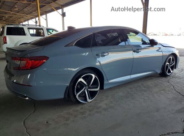 1HGCV3F27NA017809 2022 HONDA ACCORD Blue Задня права чверть