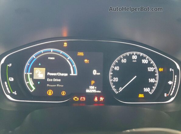 1HGCV3F27NA017809 2022 HONDA ACCORD Blue Вид щитка приладів