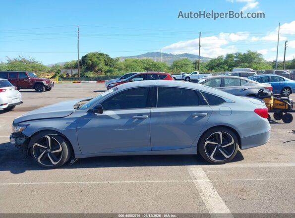 1HGCV3F27NA035582 2022 HONDA ACCORD Light Blue 