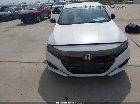 1HGCV3F27NA038871 2022 HONDA ACCORD White Instrument cluster view
