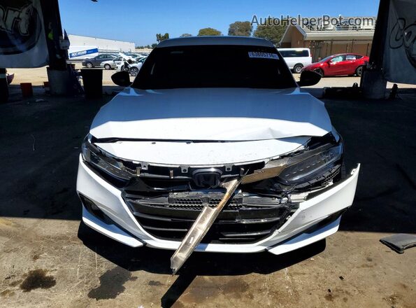 1HGCV3F27NA045237 2022 HONDA ACCORD White წინა ხედი