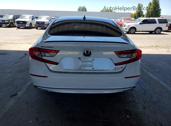 1HGCV3F27NA045237 2022 HONDA ACCORD White უკანა ხედი