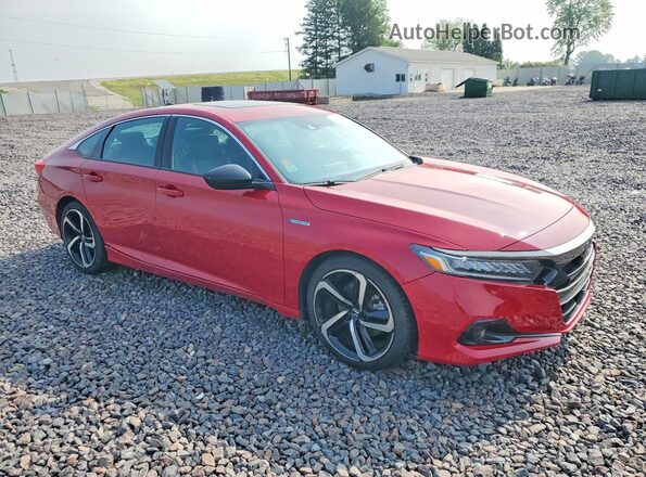 1HGCV3F28NA023568 2022 HONDA ACCORD Red Front right