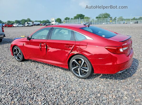 1HGCV3F28NA023568 2022 HONDA ACCORD Red Rear left