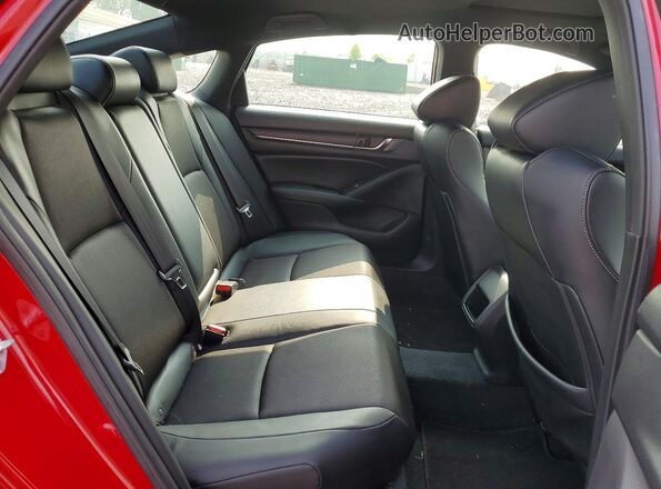 1HGCV3F28NA023568 2022 HONDA ACCORD Red Rear seats view