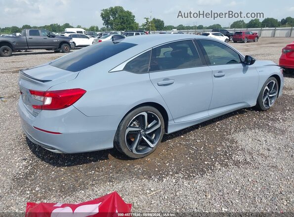 1HGCV3F28NA038314 2022 HONDA ACCORD Gray Հետևի աջ