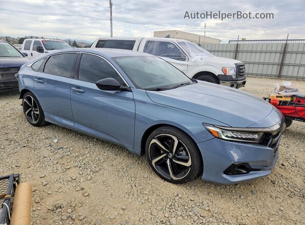 1HGCV3F29NA014264 2022 HONDA ACCORD Серый Передняя правая четверть