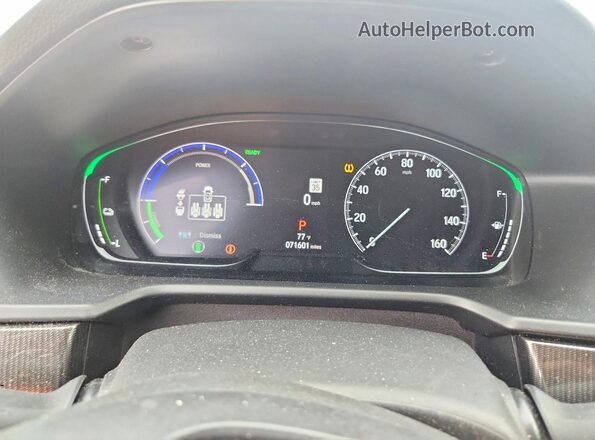 1HGCV3F29NA014264 2022 HONDA ACCORD Серый Вид щитка приборов