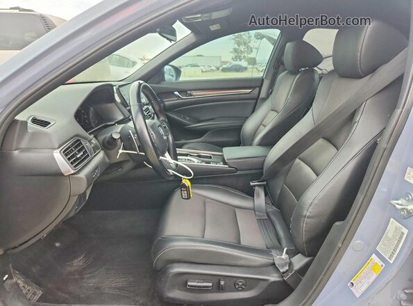 1HGCV3F29NA014264 2022 HONDA ACCORD Серый Вид салона спереди