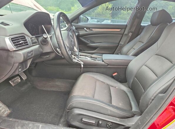 1HGCV3F2XNA013026 2022 HONDA ACCORD Красный Вид салона спереди