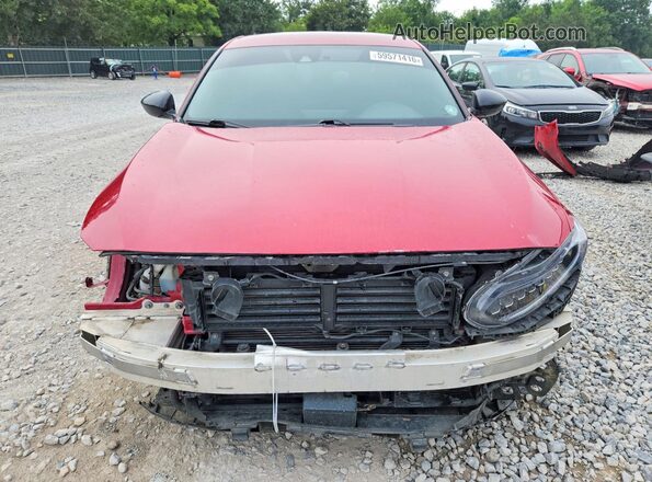 1HGCV3F2XNA013026 2022 HONDA ACCORD Красный Вид спереди