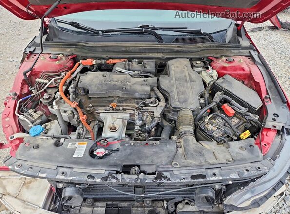 1HGCV3F2XNA013026 2022 HONDA ACCORD Красный Вид задней части салона