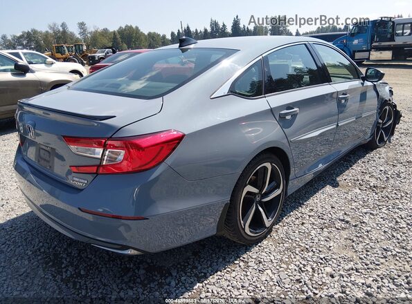 1HGCV3F2XNA043594 2022 HONDA ACCORD Light Blue Tył prawy
