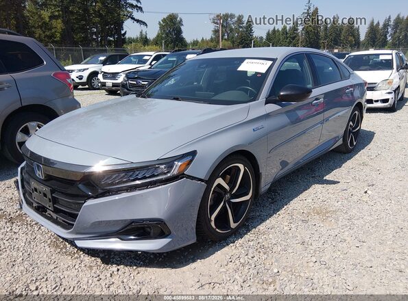1HGCV3F2XNA043594 2022 HONDA ACCORD Light Blue Przód lewy