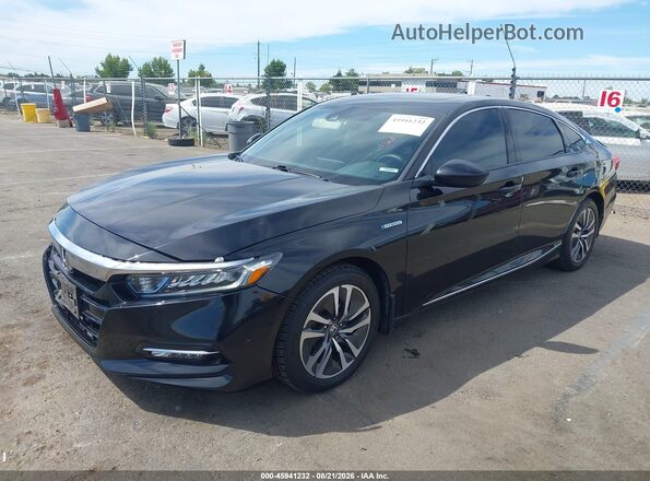 1HGCV3F41LA011227 2020 HONDA ACCORD Black Առջևի ձախ երեք քառորդ տեսարան