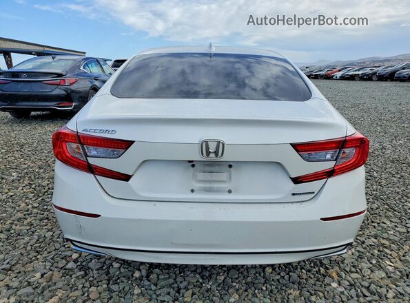 1HGCV3F42LA000284 2020 HONDA ACCORD White Вид ззаду