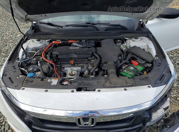 1HGCV3F42LA000284 2020 HONDA ACCORD White Вид задньої частини салону