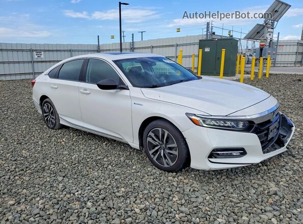 1HGCV3F42LA000284 2020 HONDA ACCORD White Передня права чверть