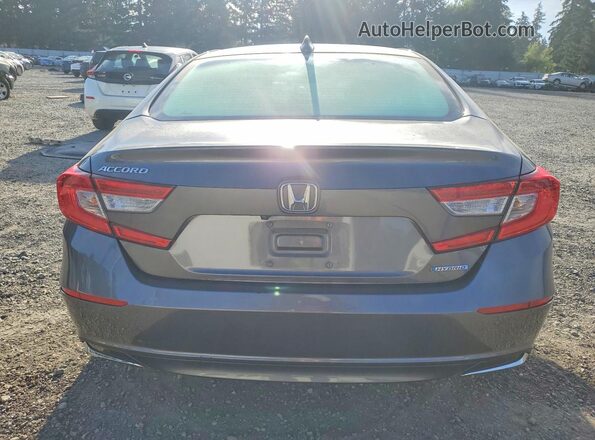 1HGCV3F42LA001628 2020 HONDA ACCORD Gray Rear view