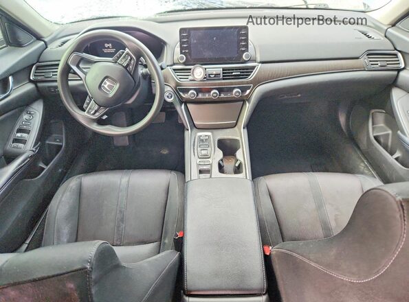 1HGCV3F43JA007385 2018 HONDA ACCORD Silver Widok deski rozdzielczej